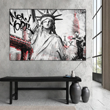 ChandeliersDecor.com-Banksy Wall Poster-Banksy Statue of Liberty New York Canvas Wall Art