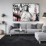 ChandeliersDecor.com-Banksy Wall Poster-Banksy Statue of Liberty New York Canvas Wall Art
