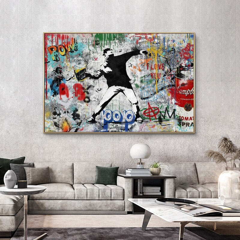 ChandeliersDecor.com-Banksy Wall Poster-Banksy Street Art - Premium Collection