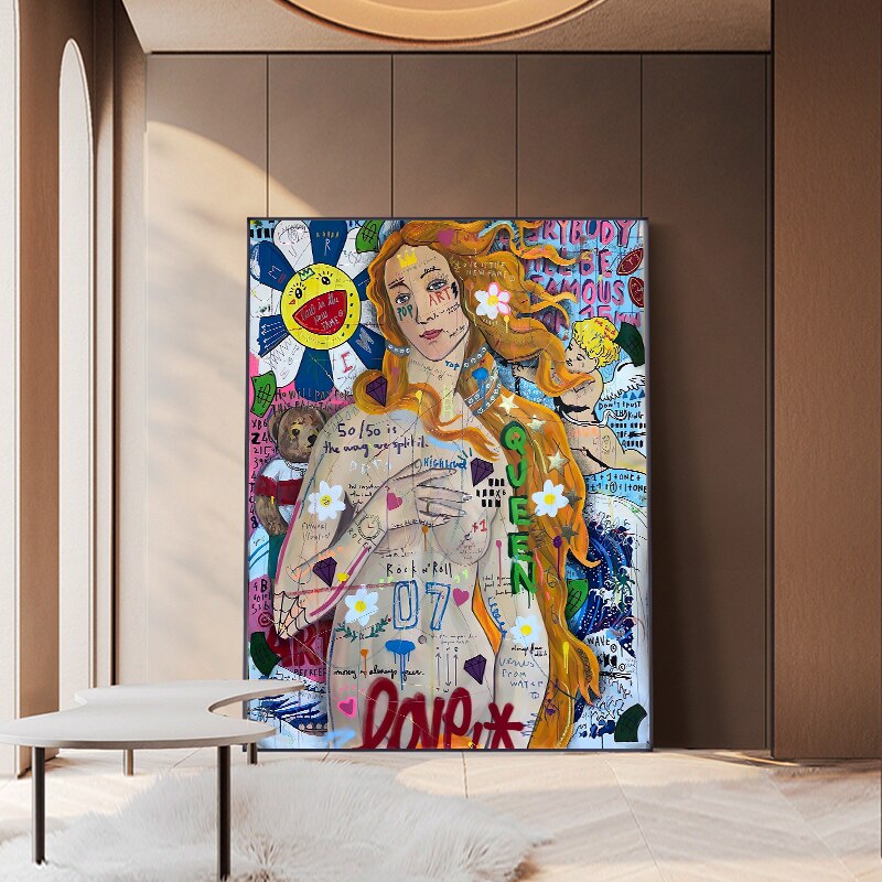 ChandeliersDecor.com-Banksy Wall Poster-Banksy The Birth Of Venus Canvas Wall Art