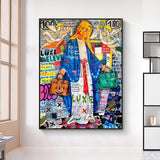 ChandeliersDecor.com-Banksy Wall Poster-Banksy Virgin Mary Art: Unique, Captivating Masterpiece