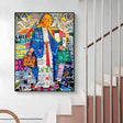 ChandeliersDecor.com-Banksy Wall Poster-Banksy Virgin Mary Art: Unique, Captivating Masterpiece