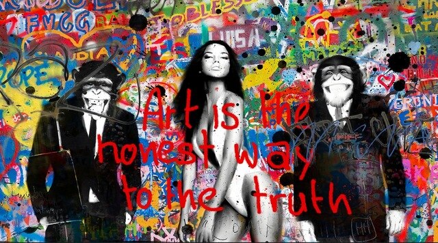 ChandeliersDecor.com-Banksy Wall Poster-Banksy Wall Art: Unveiling the Art is Honest Way to Truth