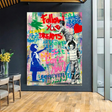 ChandeliersDecor.com-Banksy Wall Poster-Banksy's 'Follow Your Heart' Canvas Wall Art