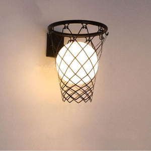 ChandeliersDecor.com-Kids Room Nursery Lighting-Basket Ball Kids Wall Light - Brighten Up Their Space