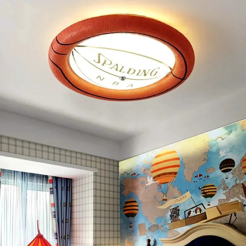 Basketball Spalding NBA Kids Room Ceiling Light-ChandeliersDecor.com
