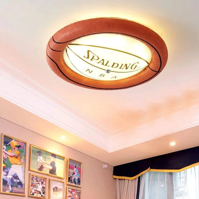 Basketball Spalding NBA Kids Room Ceiling Light-ChandeliersDecor.com