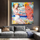 ChandeliersDecor.com-Wall Posters-Beach Lovers: Marilyn Poster Unmatched Beach Vibes