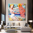 ChandeliersDecor.com-Wall Posters-Beach Lovers: Marilyn Poster Unmatched Beach Vibes