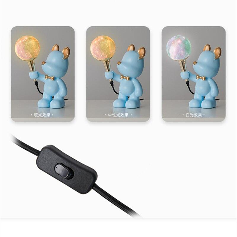 ChandeliersDecor.com-Kids Room Nursery Lighting-Bear Bedside Lamp for Kids Room