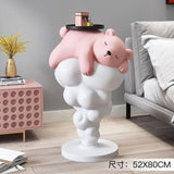ChandeliersDecor.com-Sculptures & Statues-Bear on Clouds Statue Ornament