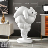 ChandeliersDecor.com-Sculptures & Statues-Bear on Clouds Statue Ornament