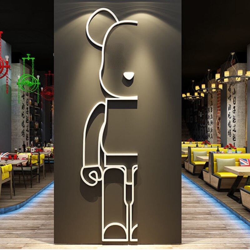 ChandeliersDecor.com-Kids Room Nursery Decals-Bearbrick Wall Sticker - The Perfect Decor