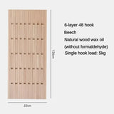 ChandeliersDecor.com-Drying Racks & Hangers-Beech Wood Piano Wall Hanging Coats Organiser