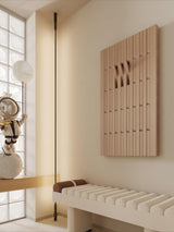 ChandeliersDecor.com-Drying Racks & Hangers-Beech Wood Piano Wall Hanging Coats Organiser