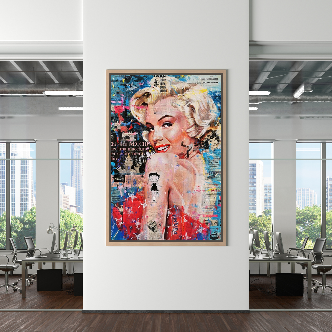 ChandeliersDecor.com-Wall Posters-Betty Boop Marilyn Poster - Iconic Star Tribute for Fans and Collectors