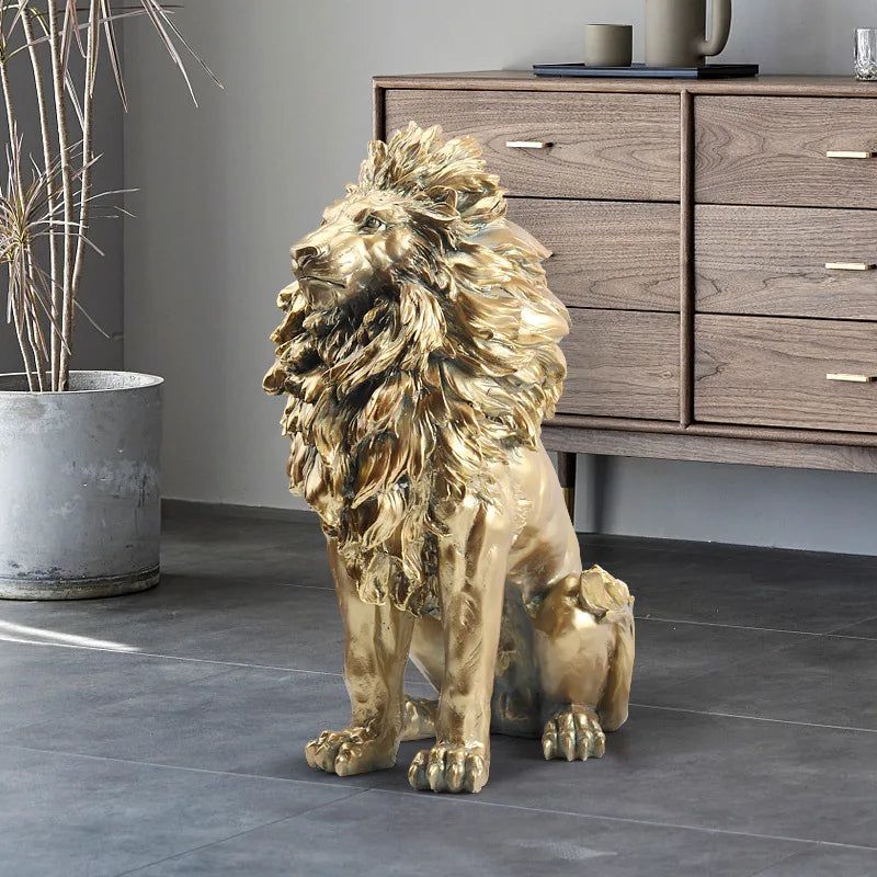 ChandeliersDecor.com-Supreme Sculptures-Big Lion Statue Art Big Sculpture