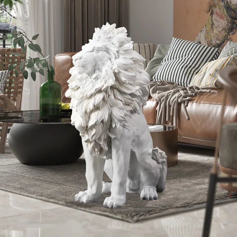 ChandeliersDecor.com-Supreme Sculptures-Big Lion Statue Art Big Sculpture