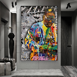 ChandeliersDecor.com-Musicians Wall Art-Biggie Smalls Iconic Singer Canvas Wall Art