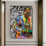 ChandeliersDecor.com-Musicians Wall Art-Biggie Smalls Iconic Singer Canvas Wall Art