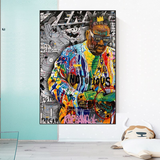 ChandeliersDecor.com-Musicians Wall Art-Biggie Smalls Iconic Singer Canvas Wall Art