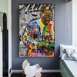 ChandeliersDecor.com-Musicians Wall Art-Biggie Smalls Iconic Singer Canvas Wall Art