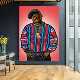 ChandeliersDecor.com-Musicians Wall Art-Biggie Smalls Rapper Canvas Wall Art: An Iconic Tribute