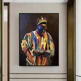 ChandeliersDecor.com-Musicians Wall Art-Biggie Smalls Rapper Canvas Wall Art - Authentic & Stylish