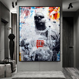ChandeliersDecor.com-Musicians Wall Art-Biggie Smalls Rapper Canvas Wall Art - Official Merchandise