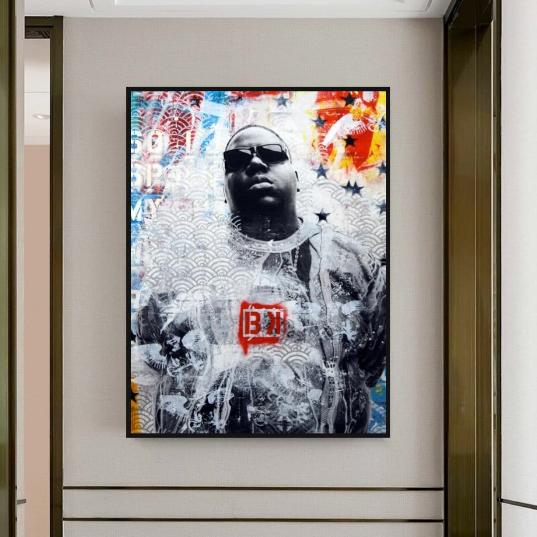ChandeliersDecor.com-Musicians Wall Art-Biggie Smalls Rapper Canvas Wall Art - Official Merchandise