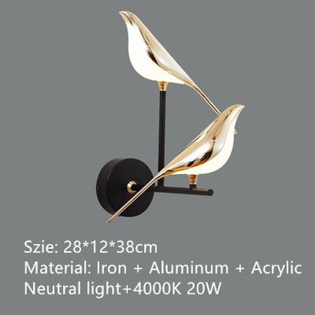 ChandeliersDecor.com-Kitchen Island-Bird Shaped Acrylic Chandelier: Elegant Lighting Solution