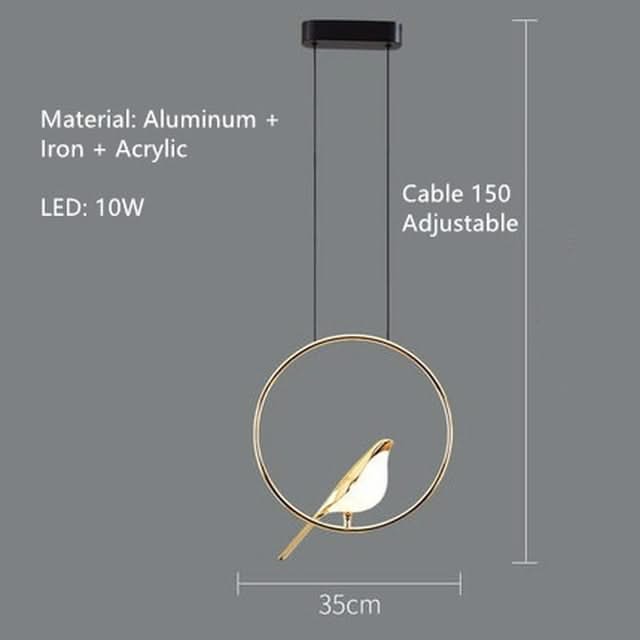 Bird Shaped Acrylic Chandelier: Elegant Lighting Solution-ChandeliersDecor.com
