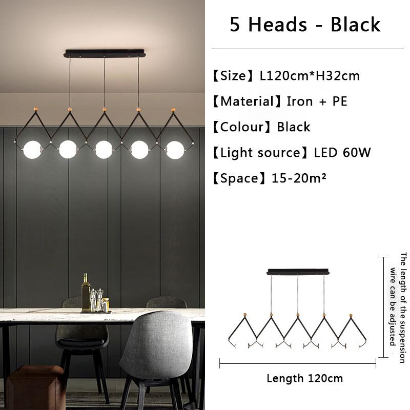 ChandeliersDecor.com-Kitchen Island-Black and Gold Globe LED - Glass Balls Hanging Light