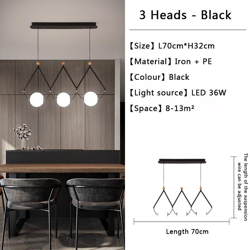 ChandeliersDecor.com-Kitchen Island-Black and Gold Globe LED - Glass Balls Hanging Light