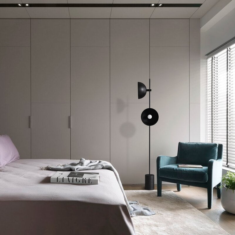 ChandeliersDecor.com-Floor Lamp-Black Heavy Standing Lamp: Durable Design and Elegant Style