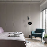 ChandeliersDecor.com-Floor Lamp-Black Heavy Standing Lamp: Durable Design and Elegant Style