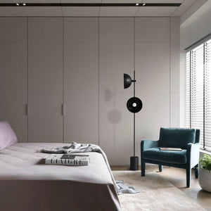 ChandeliersDecor.com-Floor Lamp-Black Heavy Standing Lamp: Durable Design and Elegant Style