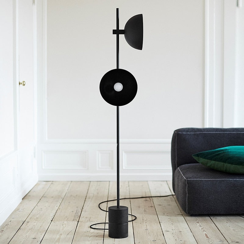ChandeliersDecor.com-Floor Lamp-Black Heavy Standing Lamp: Durable Design and Elegant Style