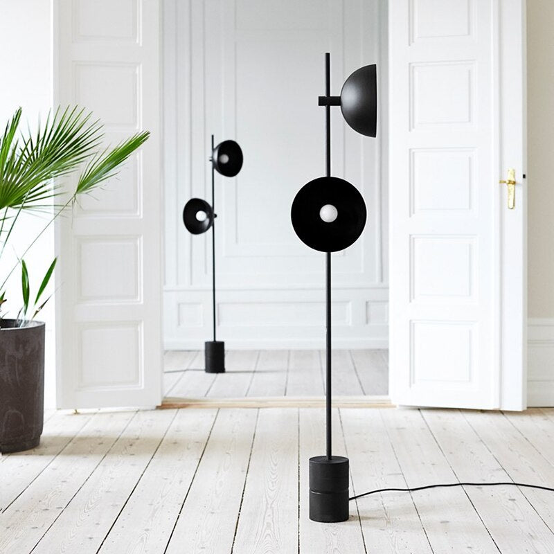 ChandeliersDecor.com-Floor Lamp-Black Heavy Standing Lamp: Durable Design and Elegant Style