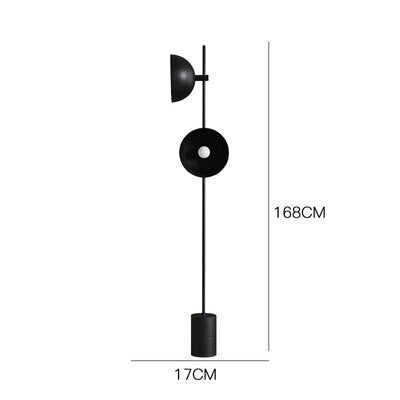 ChandeliersDecor.com-Floor Lamp-Black Heavy Standing Lamp: Durable Design and Elegant Style