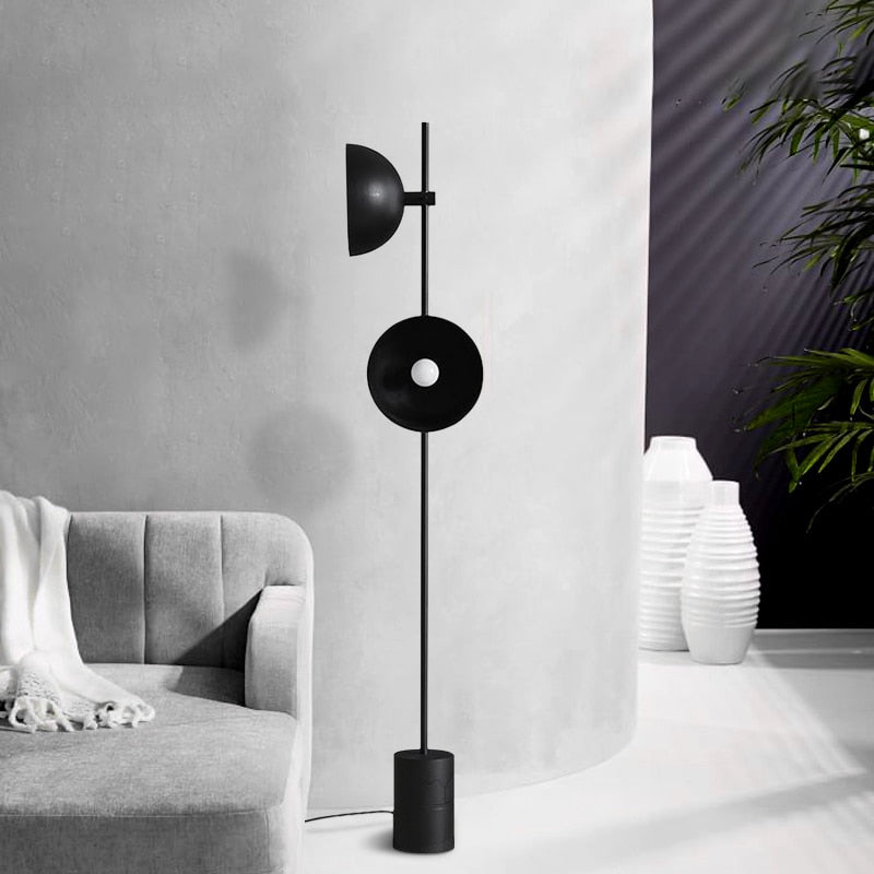 ChandeliersDecor.com-Floor Lamp-Black Heavy Standing Lamp: Durable Design and Elegant Style