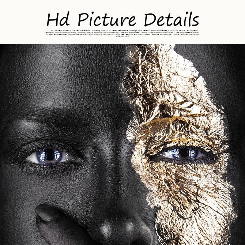 ChandeliersDecor.com-Wall Posters-Black Masked Woman Wall Art: Beautiful and Empowering Designs