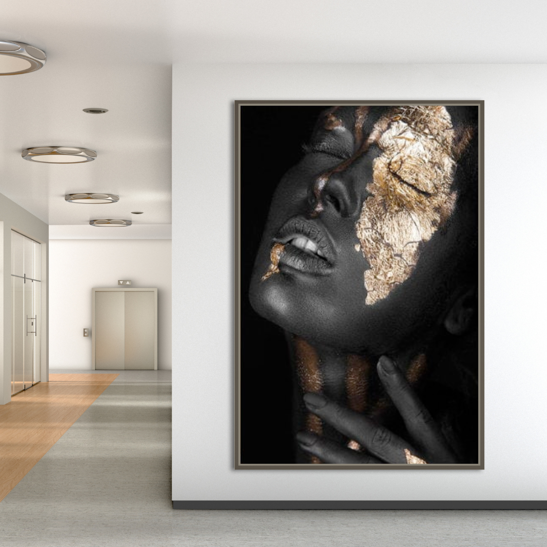 ChandeliersDecor.com-Wall Posters-Black Masked Woman Wall Art: Beautiful and Empowering Designs