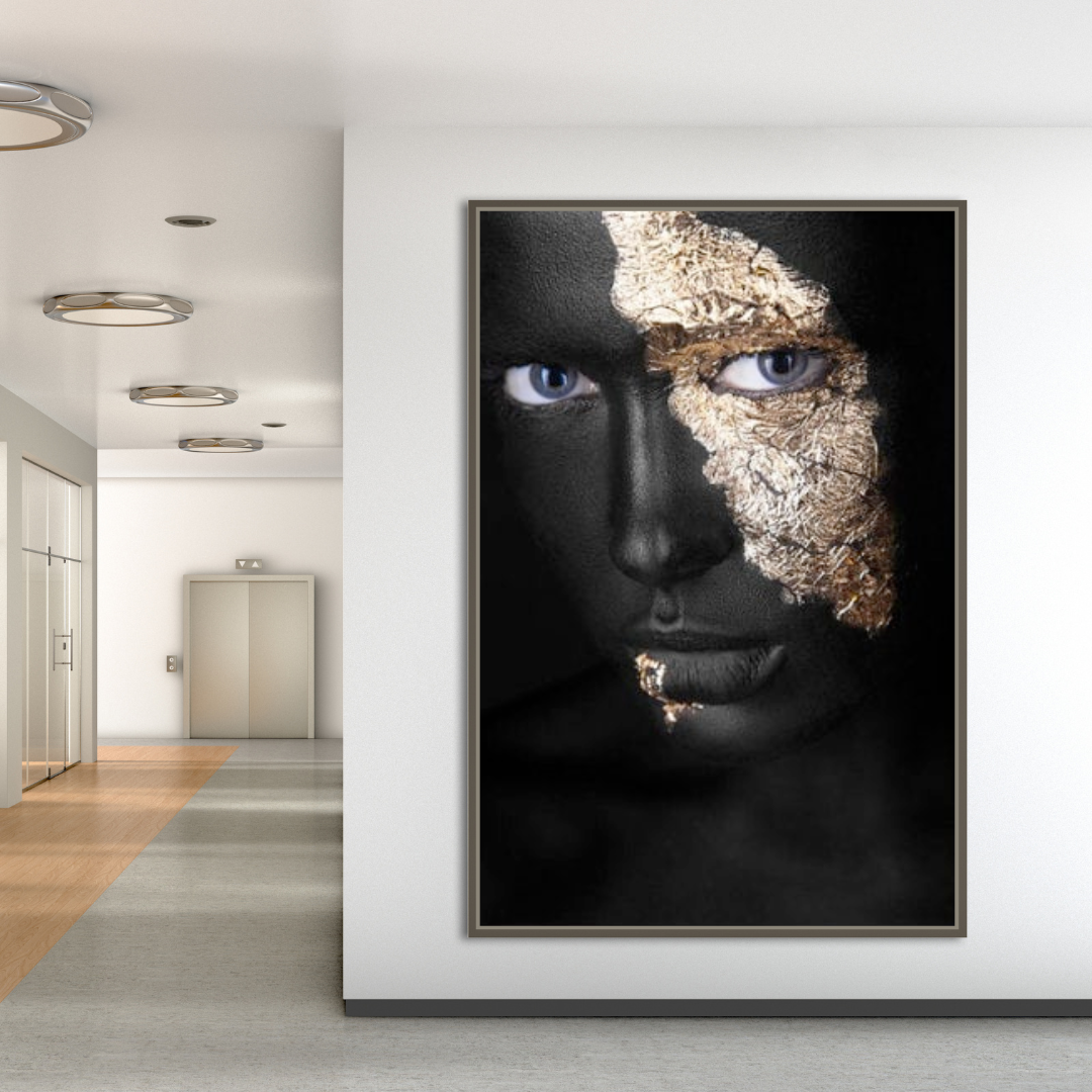 ChandeliersDecor.com-Wall Posters-Black Masked Woman Wall Art: Beautiful and Empowering Designs