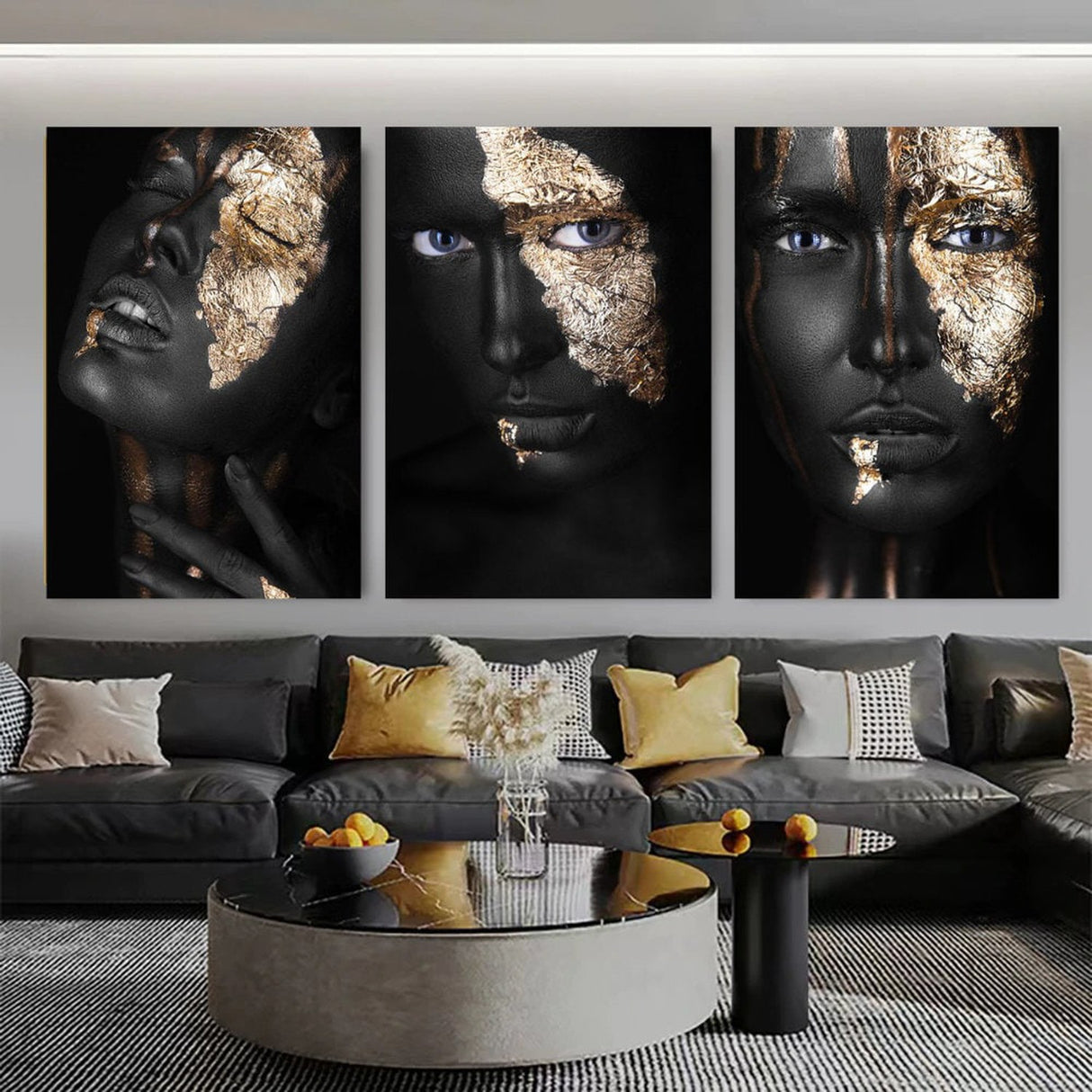 ChandeliersDecor.com-Wall Posters-Black Masked Woman Wall Art: Beautiful and Empowering Designs