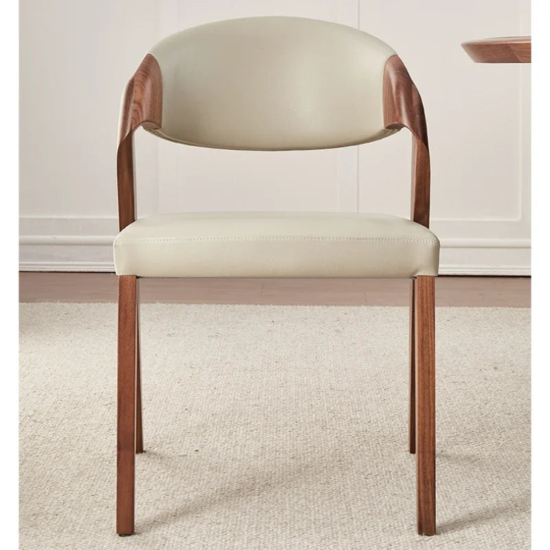ChandeliersDecor.com-Dining Chairs-Black Walnut Solid Wood Dining Chair