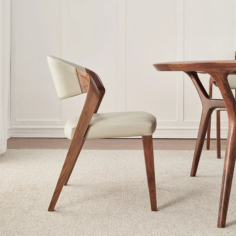 ChandeliersDecor.com-Dining Chairs-Black Walnut Solid Wood Dining Chair