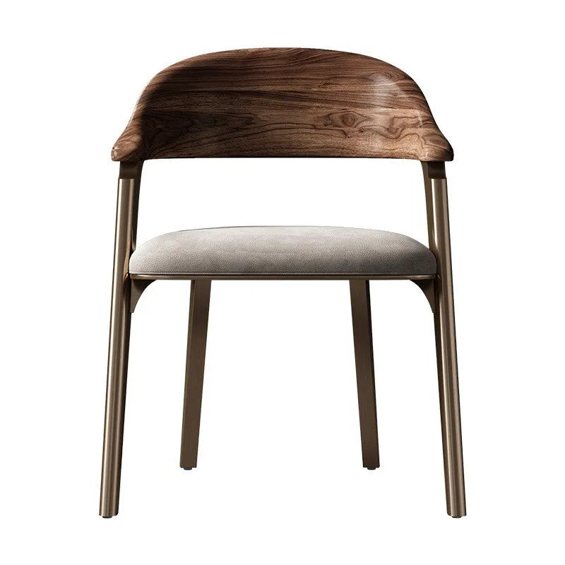 ChandeliersDecor.com-Dining Chairs-Black Walnut Solid Wood Dining Chair