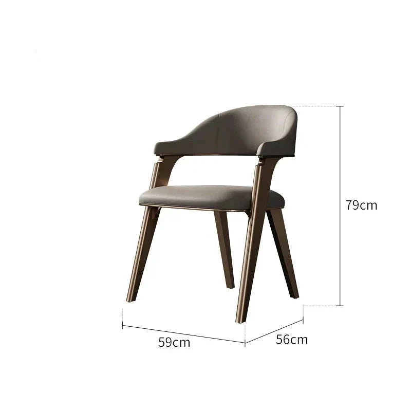 ChandeliersDecor.com-Dining Chairs-Black Walnut Solid Wood Dining Chair