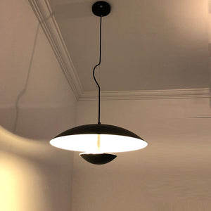 ChandeliersDecor.com-Pendant Lights-Black Wood Grain LED Pendant Light - Dining Room Design